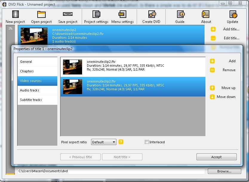 graver un fichier MP4 sur un DVD avec DVD Flick