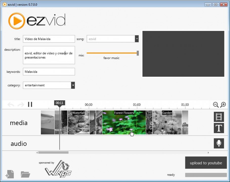 logiciel pour créer une vidéo Ezvid