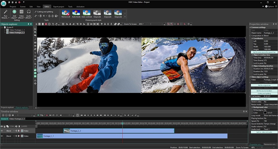 logiciel de montage vidéo VSDC Free Video Editor