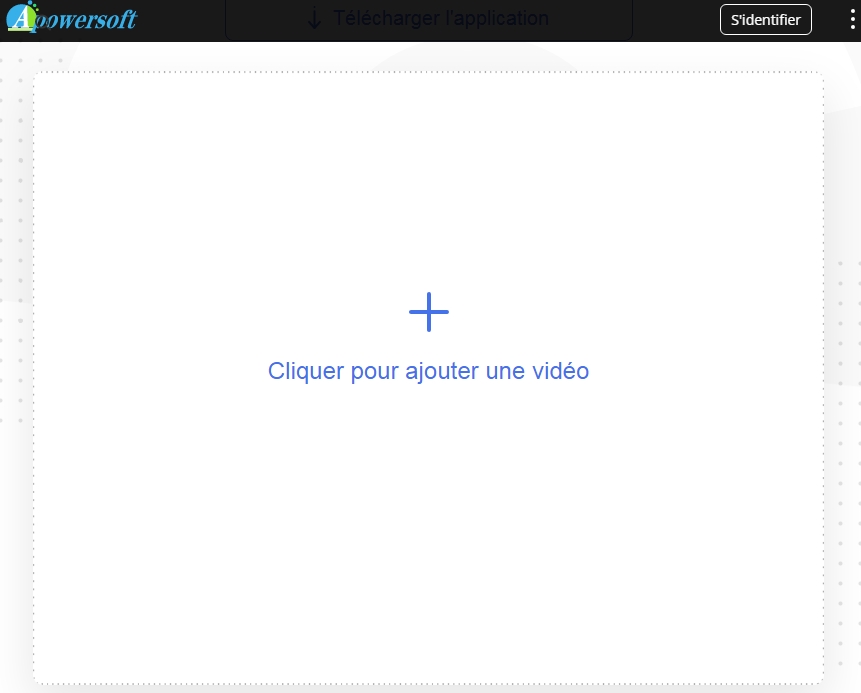charger la vidéo sur le site Apowersoft