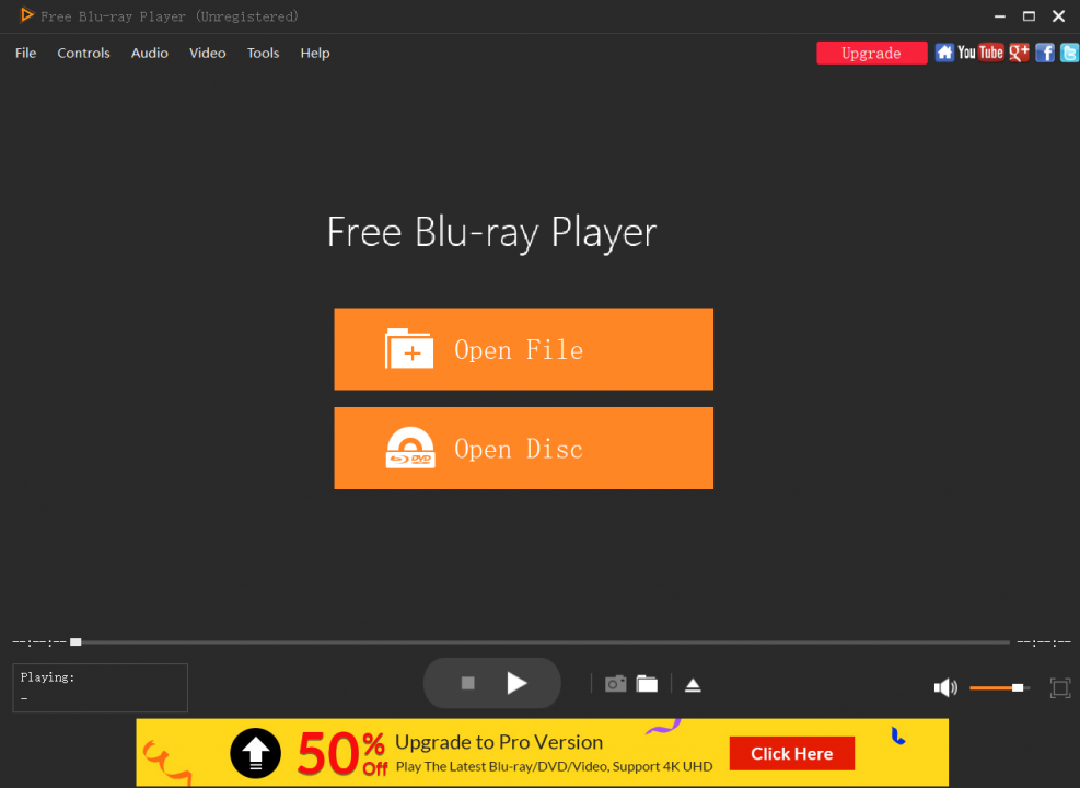 lire le fichier VOB avec Free Blu-ray Player