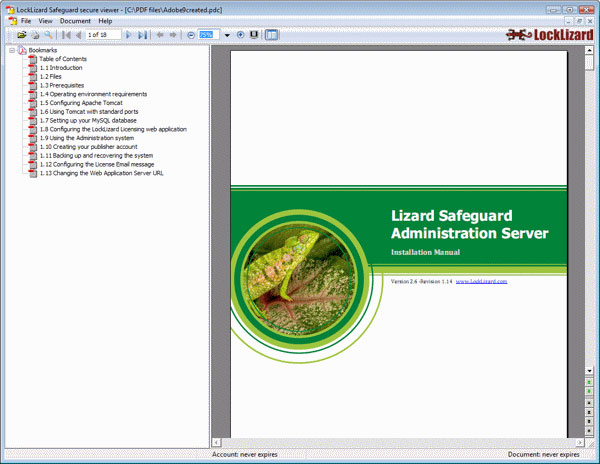 logiciel de cryptage pour le fichier PDF Locklizard