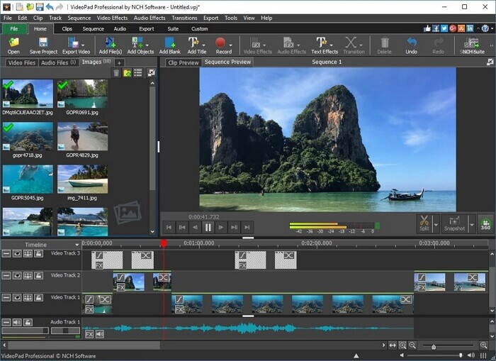 modifier la vidéo avec VideoPad Video Editor