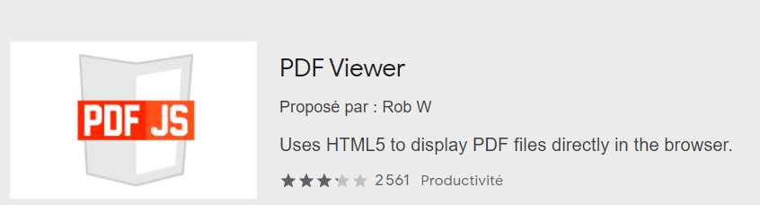 ouvrir un PDF via Chrome PDF Viewer