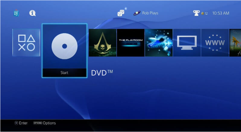 étapes pour lire des vidéos de DVD avec la PS4