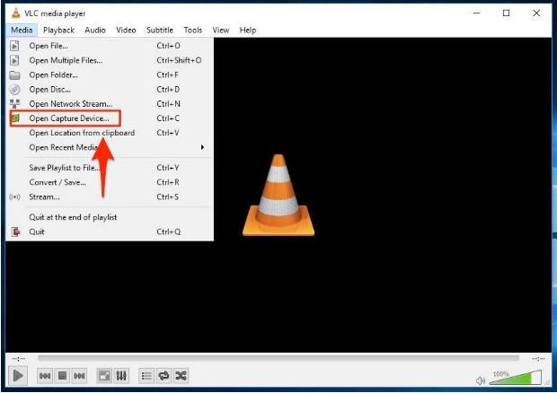 lancer le lecteur multimédia VLC