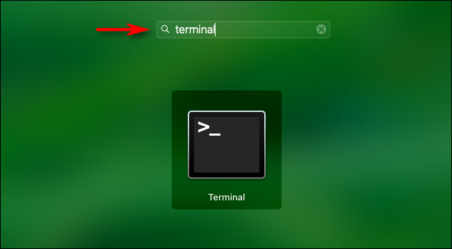 ouvrir l'application Terminal